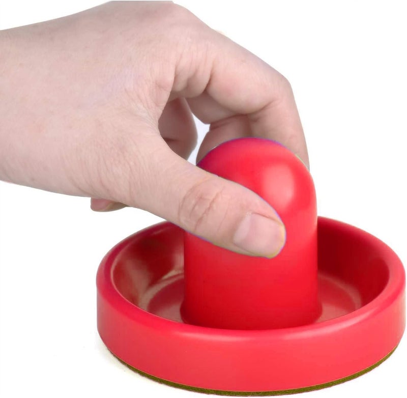 Inscool Air Hockey Accessories, 2-Pack Pushers, 2-Pack 3.25-Inch Pucks, 4-Pack 2.5-Inch Pucks, Red - Image 5